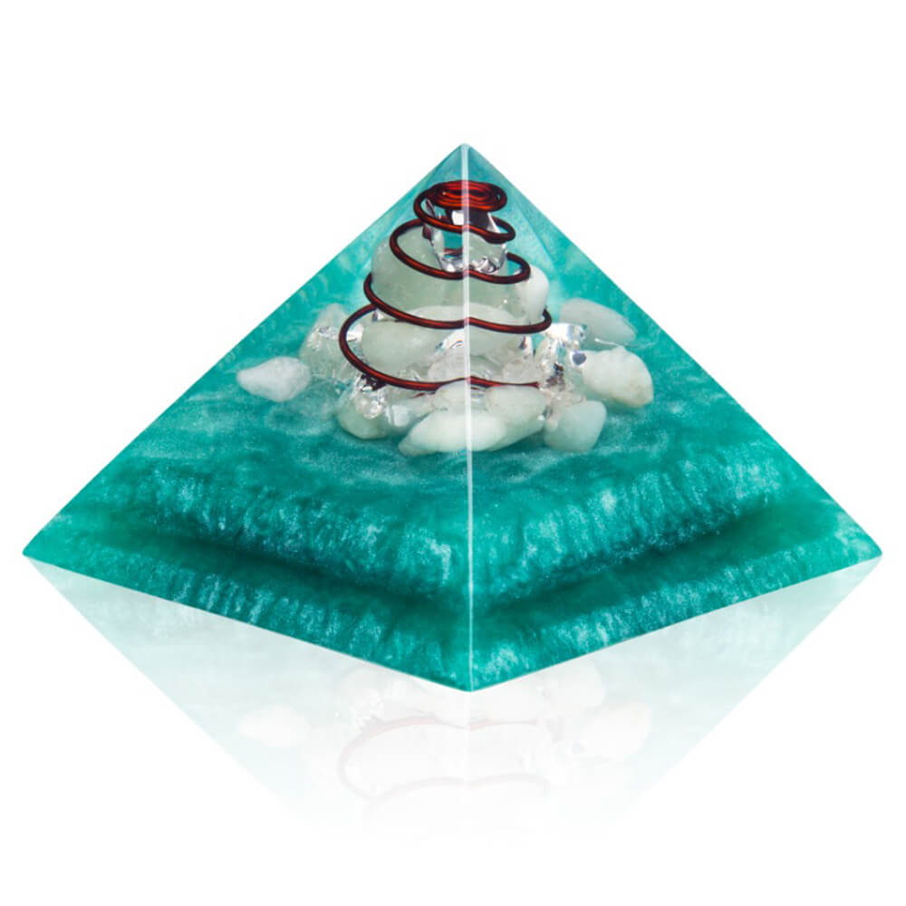 Aquamarine Orgone Pyramid